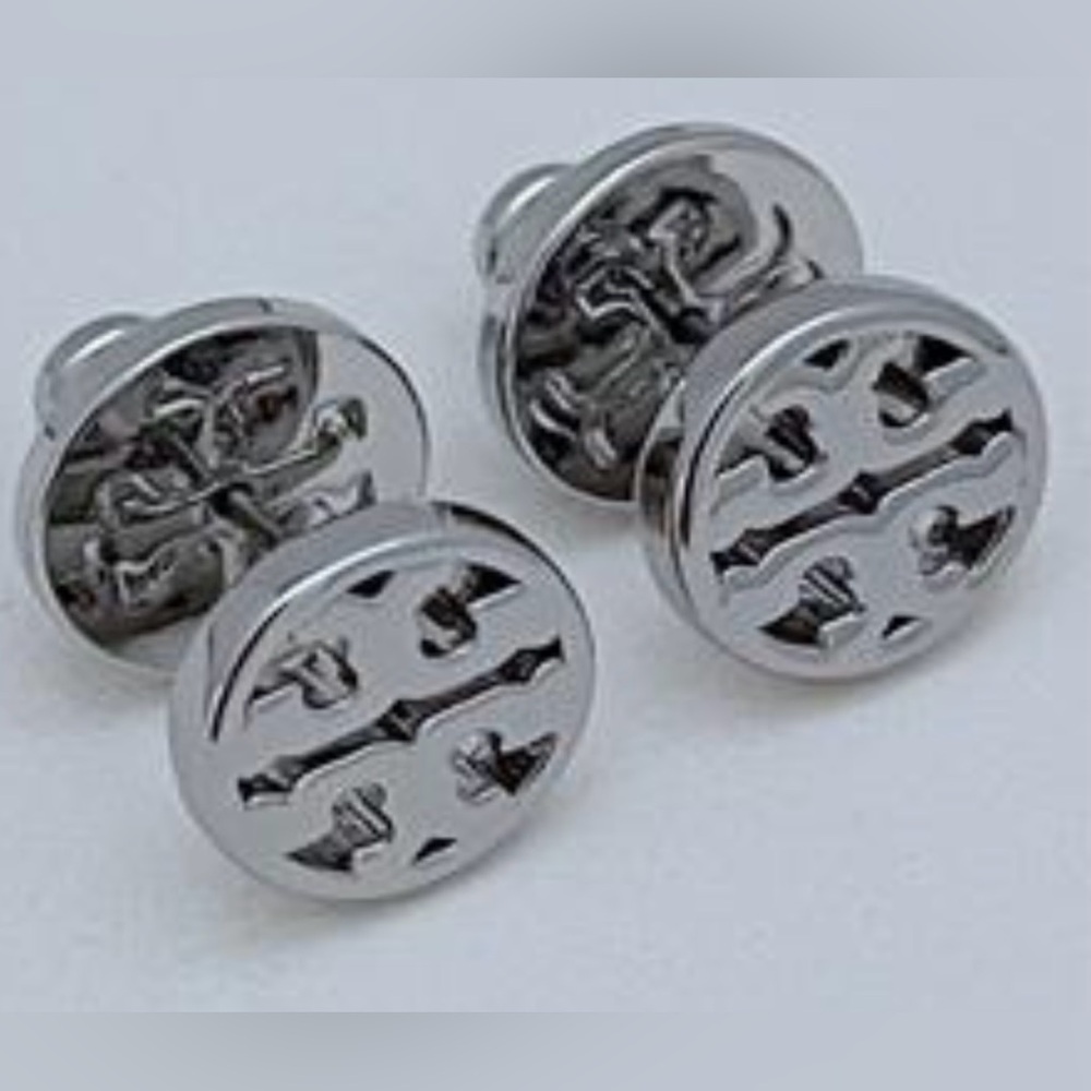 Tory Burch MILLER Stud Earrings Tory Silver